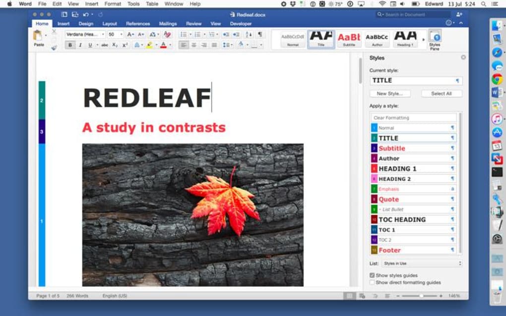 whats included on office 2016 for mac